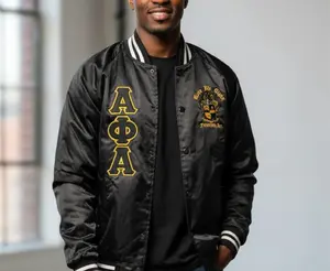 Alpha Phi Alpha Satin Baseball Jacket