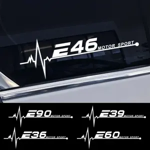 New 2026 2pcs/lot Car Personality Window Door Stickers And Decals For BMW E46 E90 E60 E39 E36 E28 E30 E34 E53 E61 E62 E70 E87 E91 E92 E93 car decoration accessories