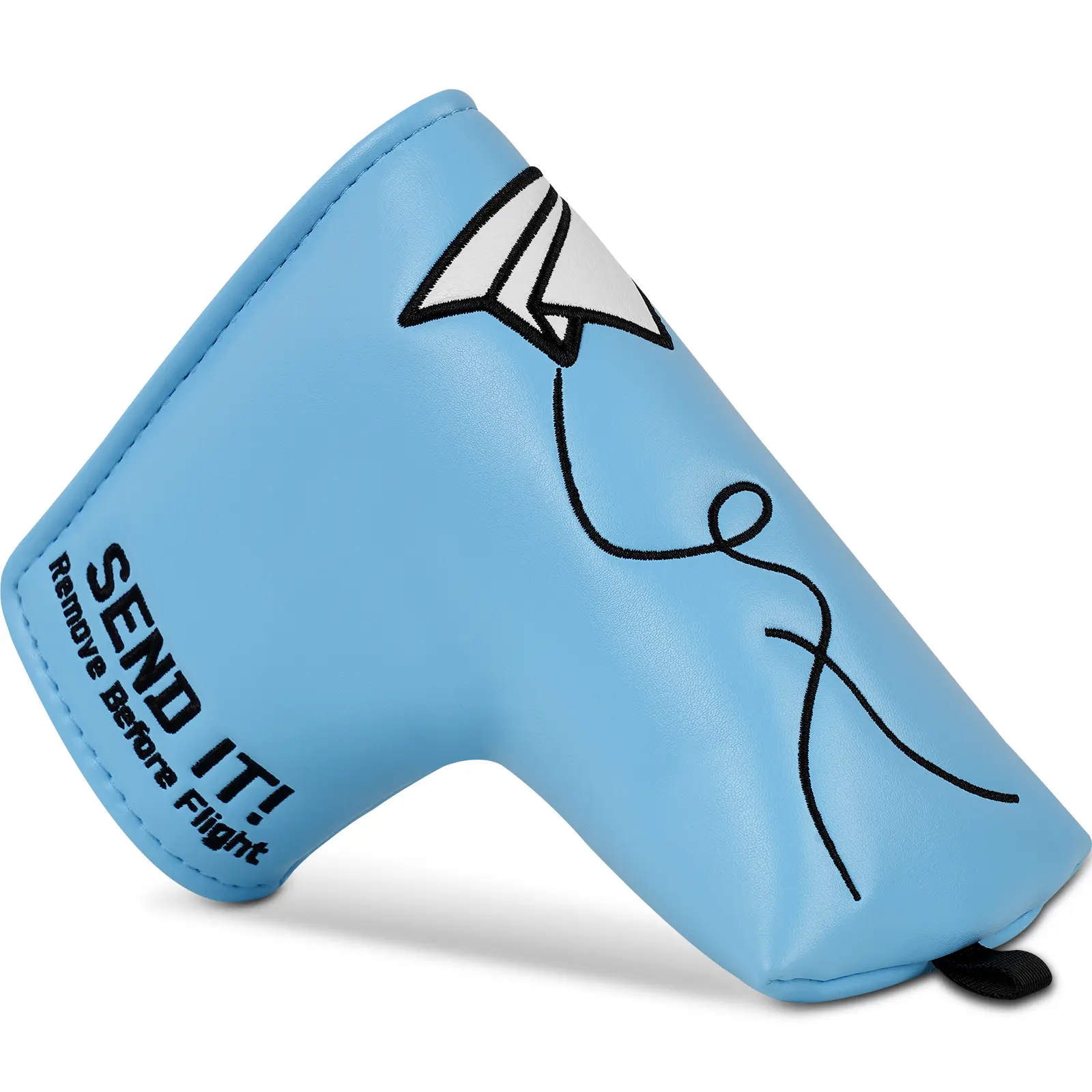 Craftsman Golf Airplane Send It Blue Blade and Mallet Putter Covers