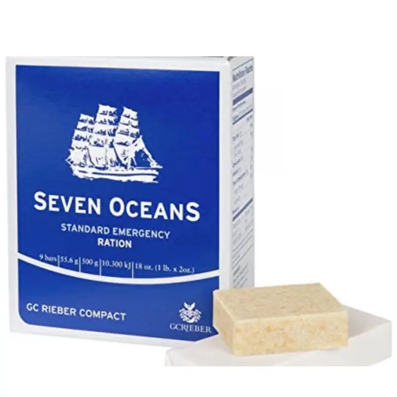 1 pc Seven Oceans Standard Emergency Ration DC Rieber Compact 311g Emergency Food