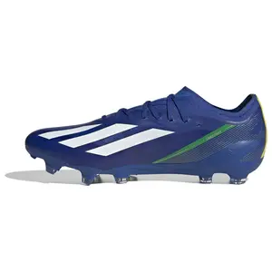 Adidas X Crazyfast.1 Round-Toe Lace-Up FG Football Cleats for Men and Women in Blue and White Trending Shoes, House White Official Shoes to Get / Maison Mihara