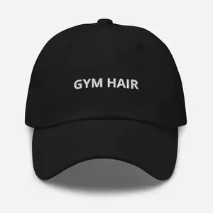 Gym Hair Hat, Gym Hats for Women, Gym Hats for Men, Funny Gym Hats, Embroidered Adjustable Dad Hat Baseball Cap
