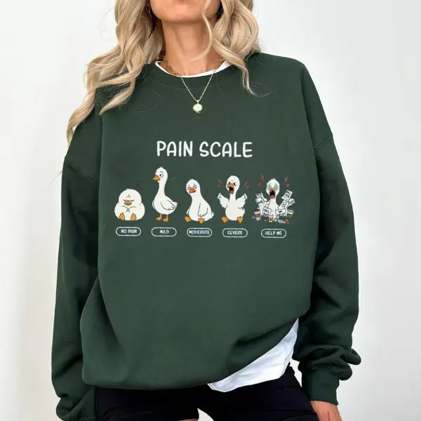 Pain Scale Goose T-Shirt, Sweatshirt and Hoodie - Funny Nurse For RN Or NICU, Pediatric Nursing Gift, Goose Vet Tee, Healthcare Humor Top