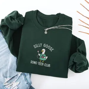 (Ship from US) EMBROIDERED Ultrasound Tech Sweatshirt, Sonographer Sweatshirt, Silly Goose Hoodie, Funny Gift for Sonographer Ultrasound Coworker Gift