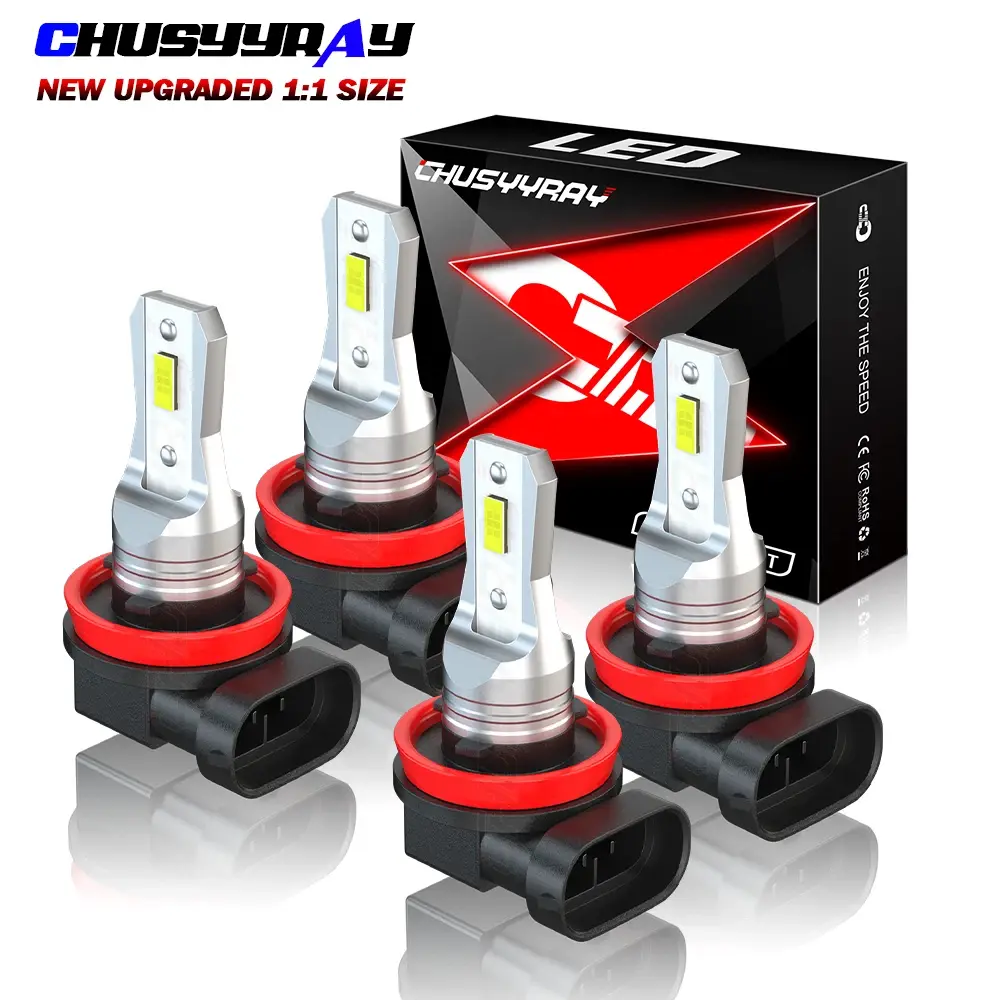 4x LED Headlight Bulbs H9 H11 LOW + HIGH Beam Fit Chevy Silverado 2023 2024 2025