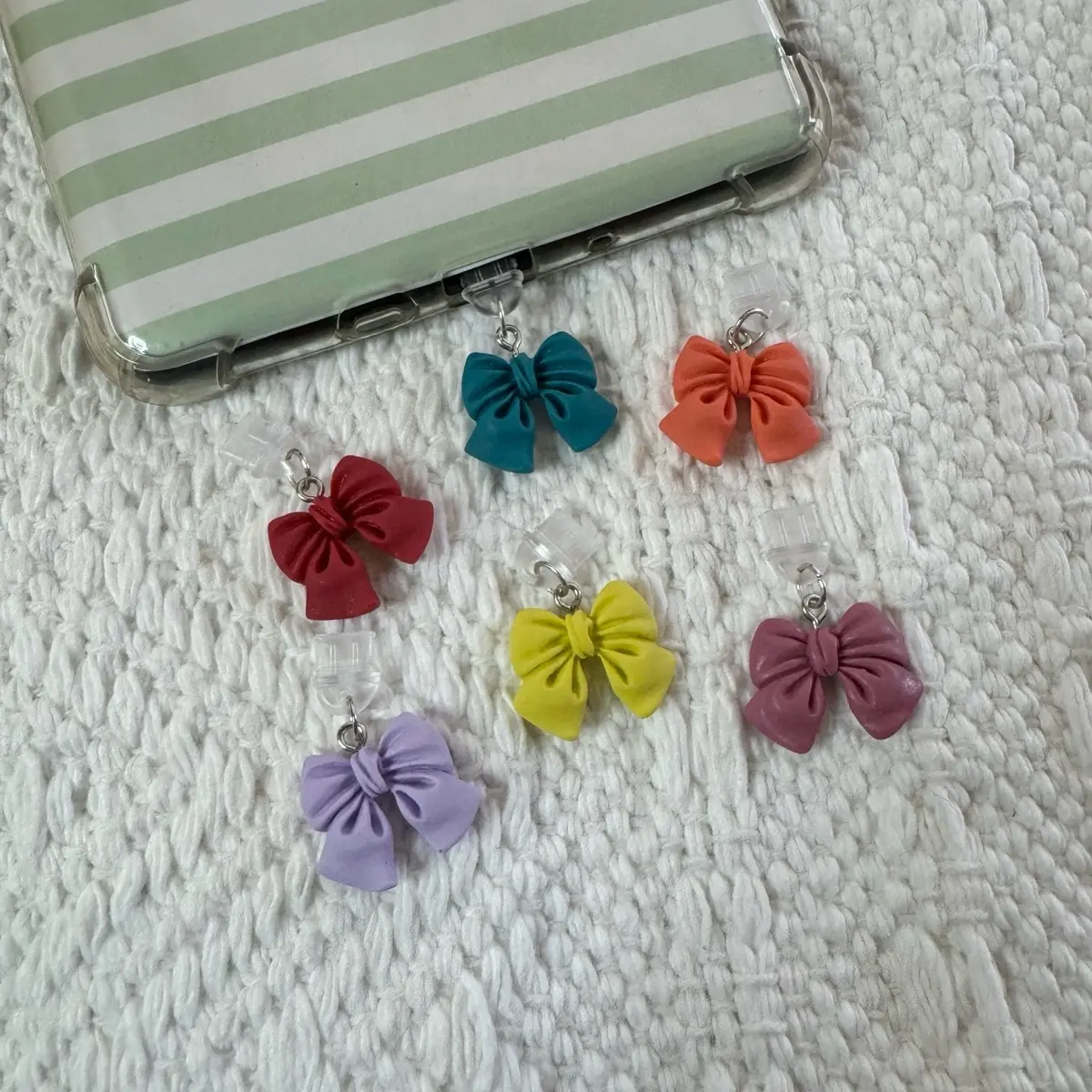 Puffy Bow Kindle Charms - decorative accessories for your Kindle or phone