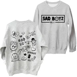 Junior H Sad Boyz Sweatshirt Hoodie T-shirt Harajuku Oversized Shirt Fans Gift Sweatshirt, Hoodie