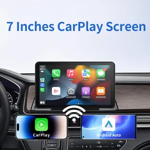 Universal 7' Car Radio Multimedia Video Player Wireless Carplay/Android/Auto/Mirrorlink BT AUX TF FM Car Player, Car Display Screen, Car Video Players