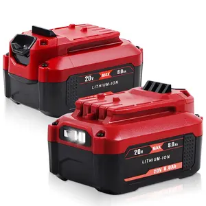 High quality 2PACK For Craftsman V20 20 Volt MAX 8.0Ah Li-ion Battery CMCB204 CMCB202 CMCB201