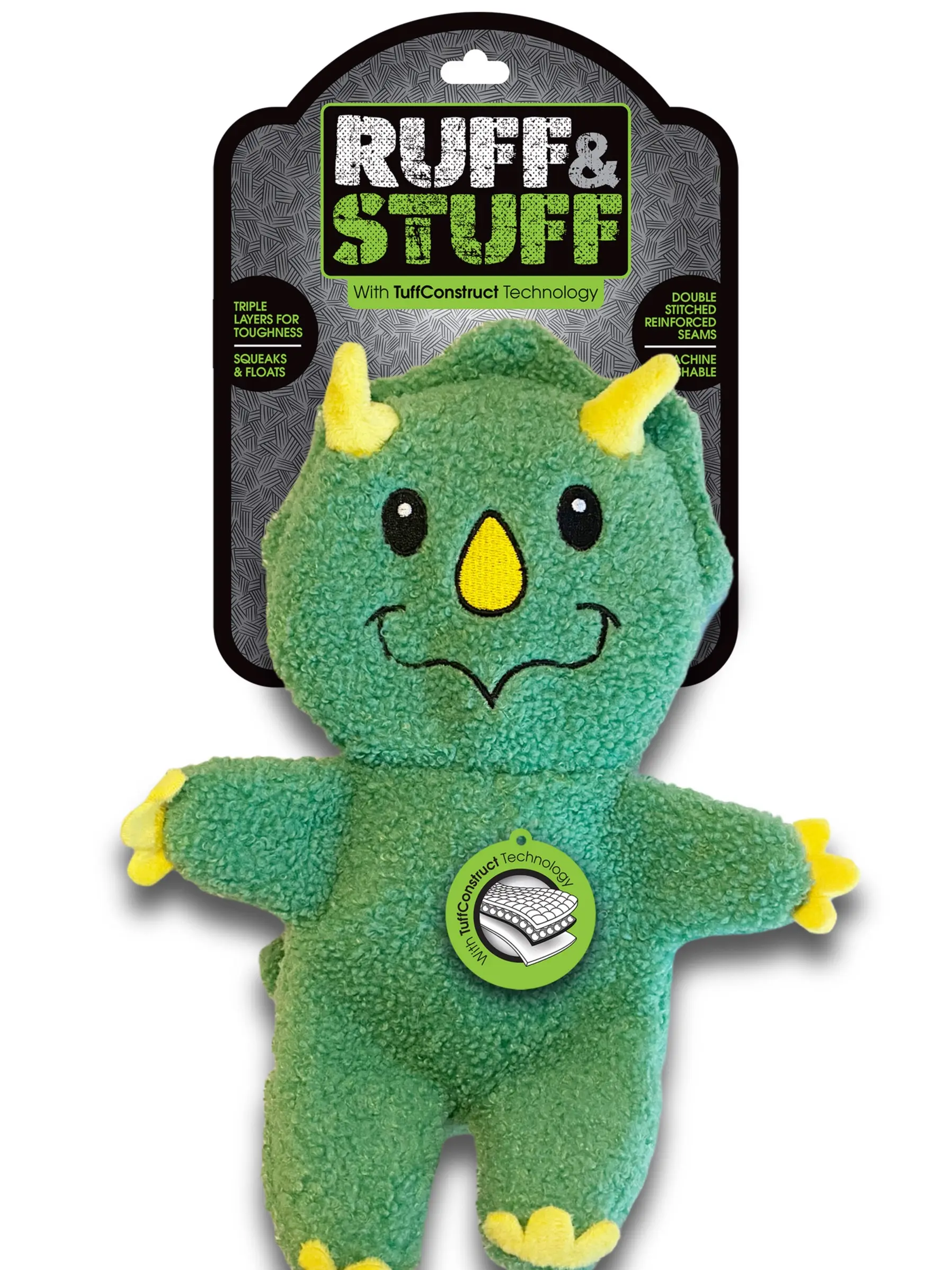 Ruff & Stuff Large Dino- Triceratops
