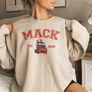 Mcqueen and Friends Crewneck Sweatshirts Cars T-shirt, New Design for Women Lady - Full Size Full Color Comfort Cotton Top Womenswear