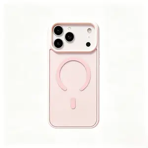 Macaron Magnetic Phone Case – Premium Aesthetic, Barely-There Feel, Anti-Yellowing Design with Strong Magnetic Lock, Acrylic Back & TPU Edges
