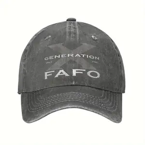 Gen X Fafo Sarcastic Humor Baseball Cap-1960s 1970s Vintage Unisex Sunhat, Non-Elastic Fabric with Breathable Design
