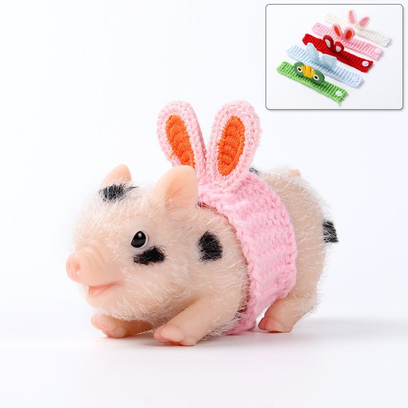 Mayfair Reborn Doll Full Body Silicone Cute Pig Soft Lifelike Mini Silicone Pig with Adorable Outfits