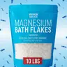 10 LBS Pure Magnesium Chloride Dead Sea Bath Flakes - Unscented Epsom Salt Alternative Body Product for Female Muscle Relaxation, Nighttime Stress Reduction, Bath & Foot Soak