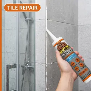 Transparent Silicone Adhesive, Glass-Specific Sealant, Waterproof Sealant, Anti-Yellowing, Highly Flexible, Ideal for DIY Home Renovation, Aquarium Repair, Window Sealing