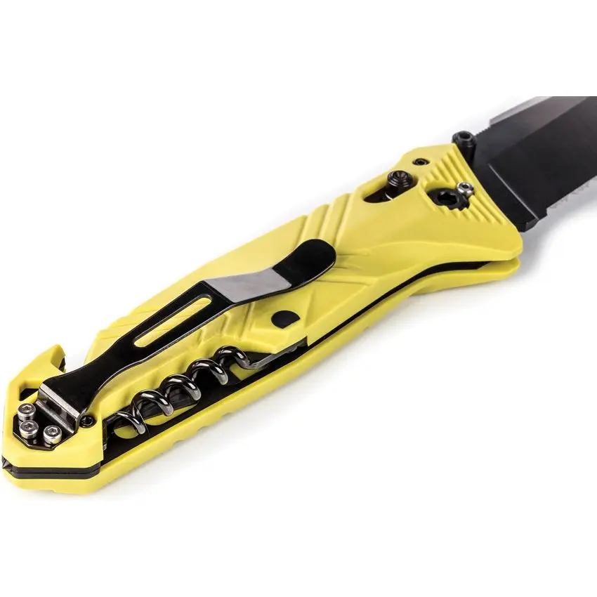 Utility Yellow (Smooth Handle - Serrated Blade)