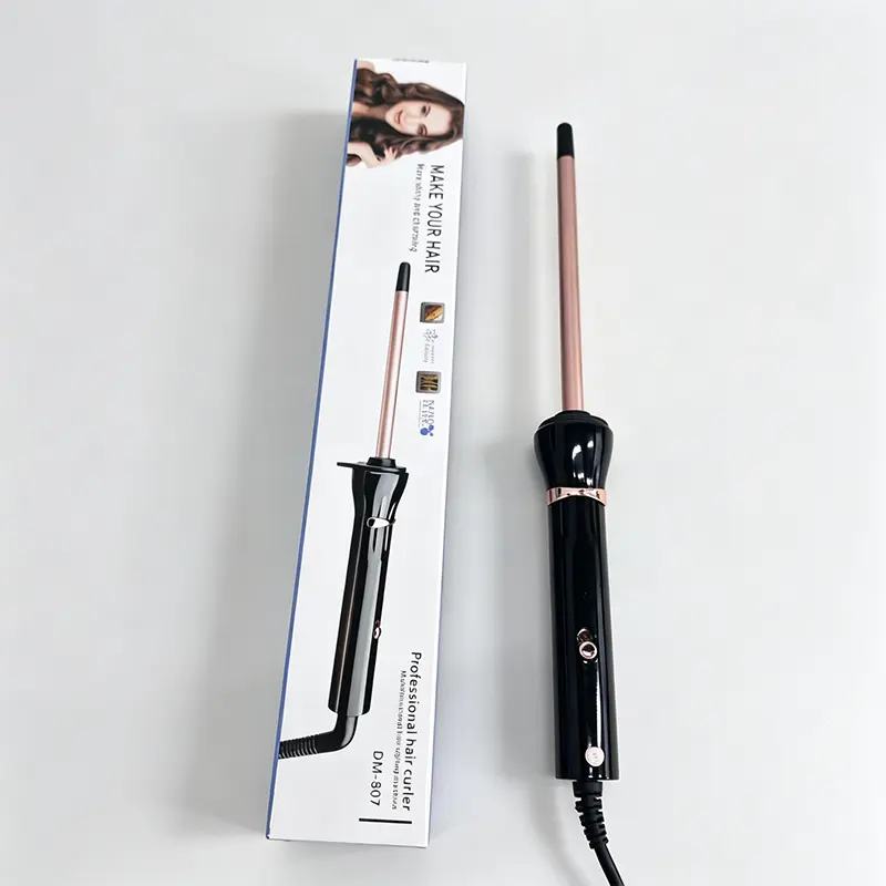 9mm Ultra Slim Barrel Curling Iron Wand - Auto Heat Control, Precise Styling, Bouncy Ringlets, Home Salon Essential Tool, Women's Black Friday Gift
