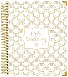 Wedding Planner & Calendar, Gold Scallops Wedding Planner & Calendar, Gold Scallops