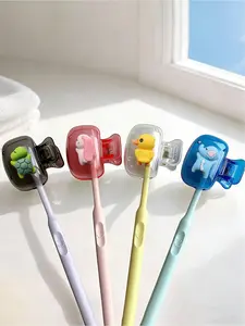 Cute Animal Pattern Portable Toothbrush Cover, Travel Toothbrush Storage Box, Portable Toothbrush Head Protector, Toothbrush Protection Case