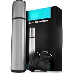 Wine Preserver Set - Deluxe 2025 Wine Vacuum Pump with 2 Reusable Wine Stoppers - Wine Sealer and Wine Saver to Keep Wine Fresh Longer - Professional Quality for Wine Lovers and Sommeliers