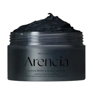 Arencia Fresh Cloud Sea Salt Body & Scalp Scrub (Black)