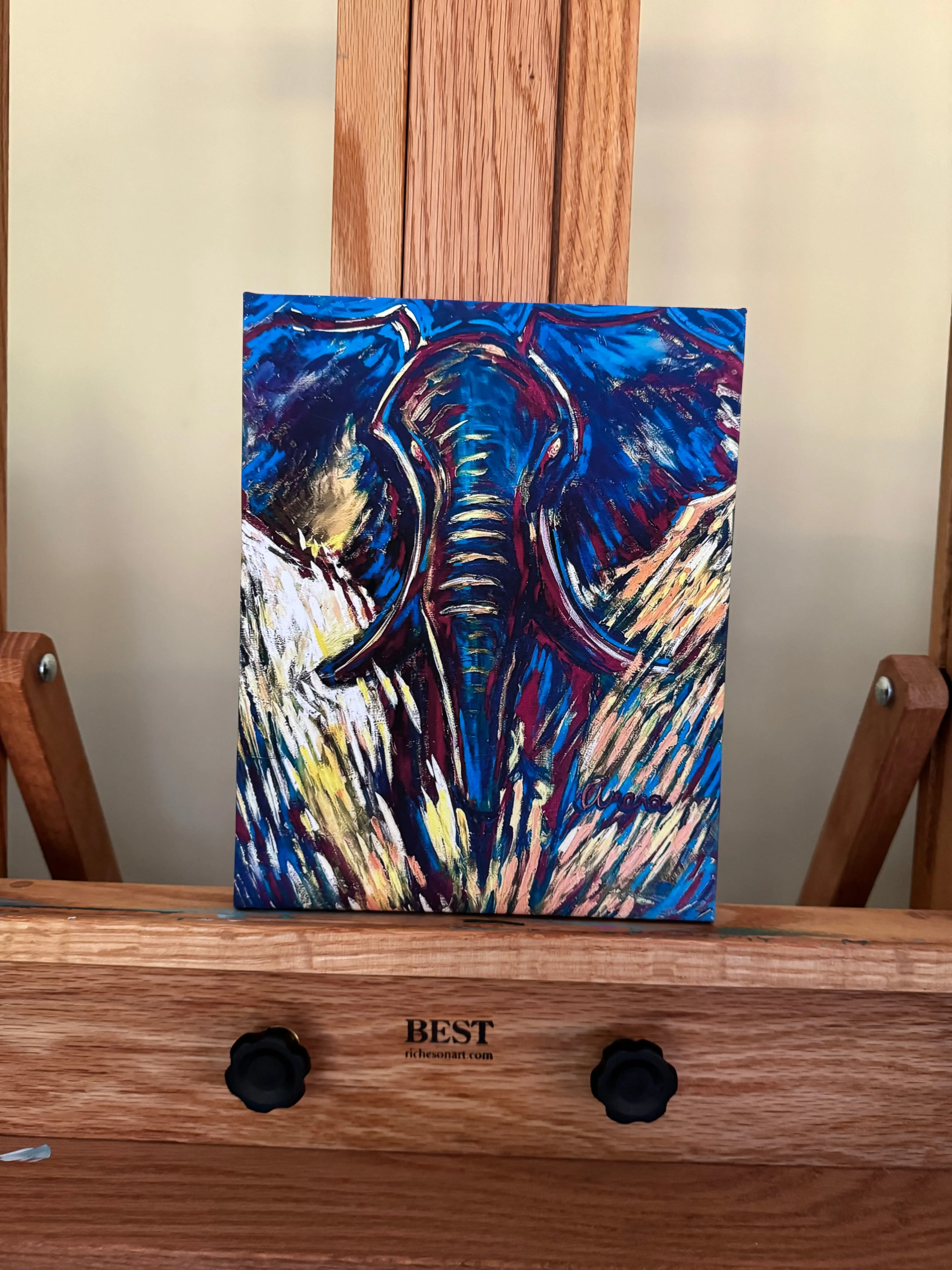 Elephant "Purpose" Canvas Print (8"x10")