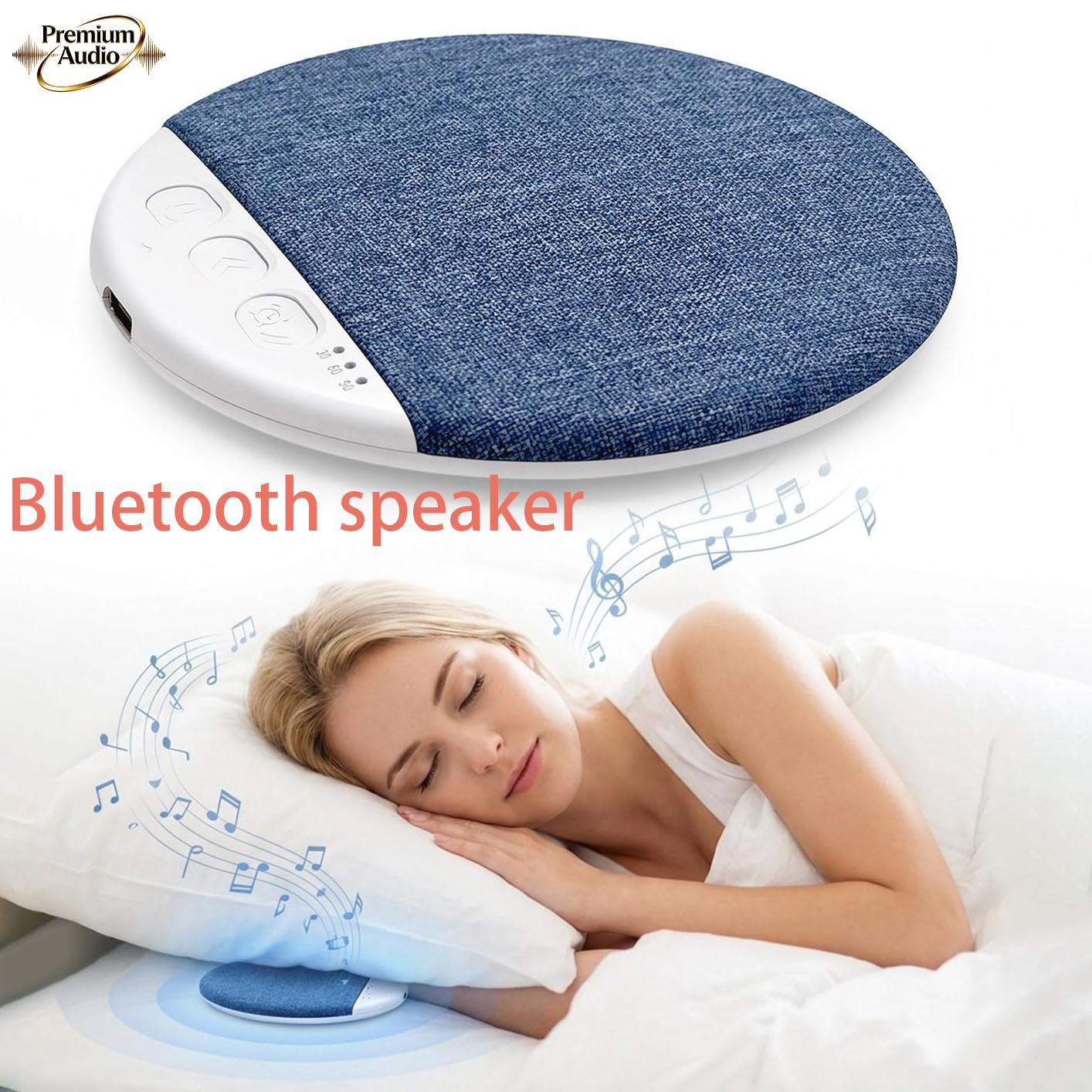 Portable Bluetooth Speaker, Sleep Sound Speaker  Bone Conduction Sound System, Silent Sleep Aid, Portable Rechargeable, Music Player,Timer & Memory Function