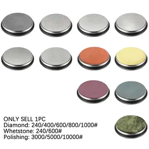 Professional Diamond Sharpening Stone Set, 240-1500 Grit, Portable Detachable Plate, Non-Slip Pad, Ideal for Outdoor Camping & Home Kitchen