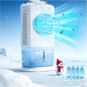 4-in-1 Portable Air Cooler with 120° Oscillation, 3 Speeds & 3 Modes, 1.5 Gal Water Tank, 4 Ice Packs, Remote Control & 12H Timer for Bedroom, Home, Office & Summer Use
