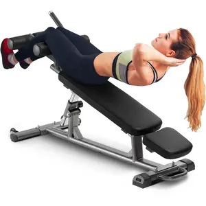 【fathersdaygift】VEVOR Weight Bench, Adjustable Strength Training Bench, Press Bench for Full Body Workout, 1000 LBS Multi-Purpose Sit up Bench for Home Gym Exercise, Incline Decline Bench with Reverse Crunch Handle
