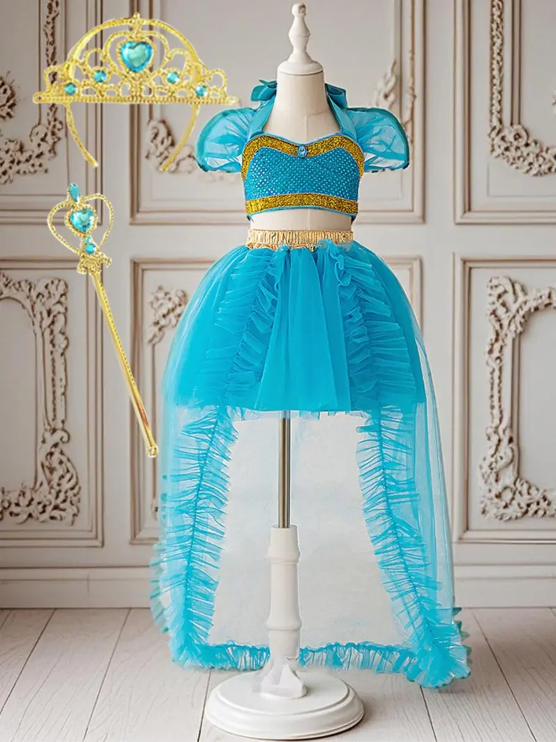 open lace back dress Buy Disney Princess Collectible Jasmine Small Doll in Teal Dress Inspired  by Disney's Aladdin Live-Action Movie Online at Best Price in India –  FunCorp
