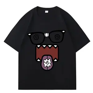 Domo Kun Funny Meme T Shirts Men's Women Clothes Classic Casual Tee Shirts Short Sleeve Summer T-shirt Tops Streetwear
