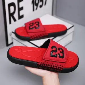 LIDARDAR Men's Sport Slide Sandals, Flexible Midsole, Casual Beach Slides Walking Shoes Boy pu upper