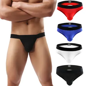 Men's Cotton Sexy Hip Briefs Cotton Ultra Soft Low Rise Bikini Underwear, 4 Pack Multicolor Fall Wear Assorted All-Day