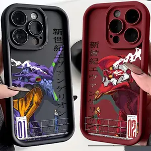 Anime EVA E-Evangelions Phone Case for IPhone 17 Air 16 15 14 13 12 11 Pro Max Mini XR XS X 7 8 Plus Soft TPU Back Cover
