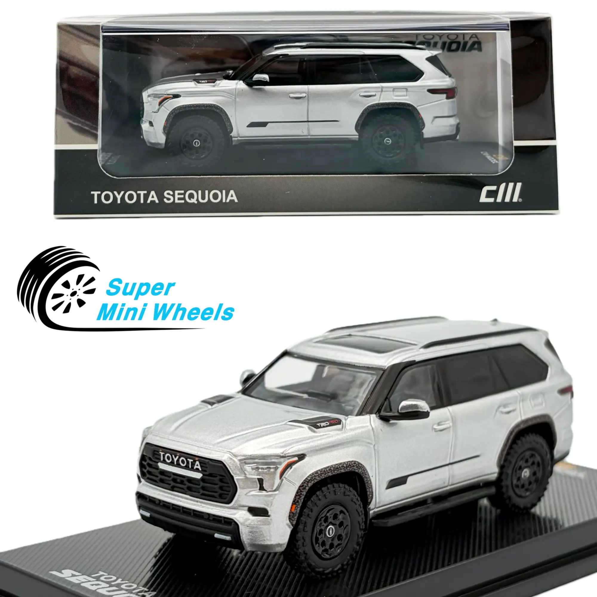 CM Model 1:64 Toyota Sequoia TRD-PRO – Silver