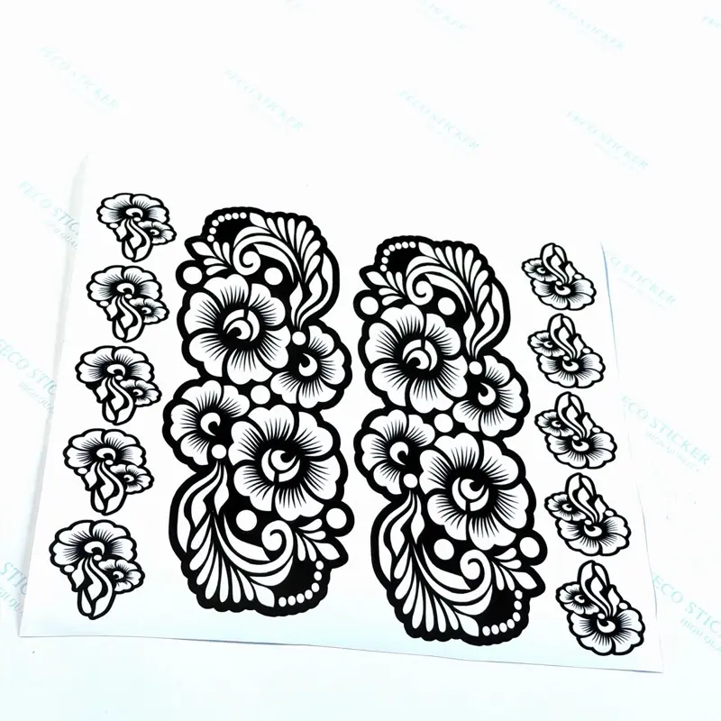 Henna Stencils- Backhands and Fingers Design for Temporary Henna Tattoos Unique Patterns Suitable for Various Occasions and Event