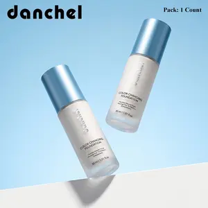 Danchel Moisturizing Color-Changing Foundation, Long-Lasting, No Caking No Clumping, Perfect Natural Finish, Mature Skin Friendly, Beginner Suitable