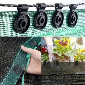 40 Pack Heavy Duty Awning Clips - Plastic Lock Grip Shade Cloth Fasteners, Windproof Greenhouse Tent Tarp Clips, Reusable Strong Grip for Outdoor Camping Netting
