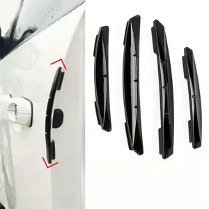 4-Piece Car Door Bumper Strips, Door Frame Protection Bars, Scratch-Resistant Decorative Strips, Car Door Impact Guards, Car Door Edge Guards, Automotive Accessories