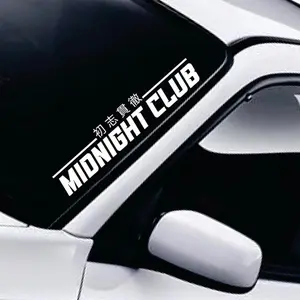 Midnight Club Car Decal Truck Bumper Sticker Window Windshield Banner JDM Vinyl