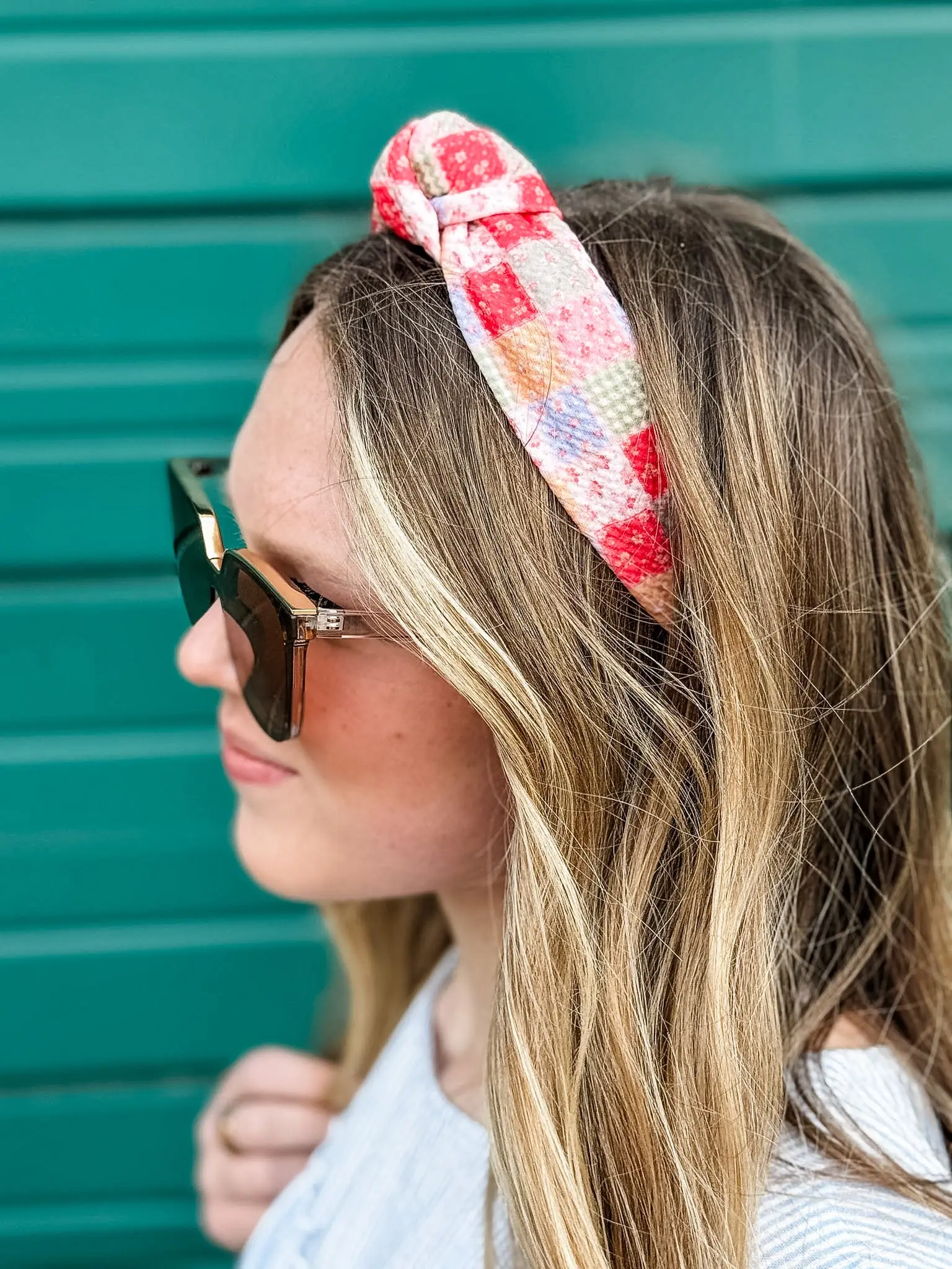 Patchwork Posy Structured Headband