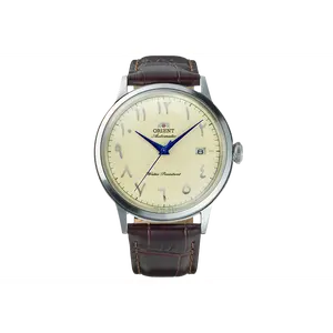 Orient Bambino Version 2 Arabic Index | 40.5mm Automatic/Hand-Winding Dress Watch | Domed Mineral Crystal | Champagne Dial, RA-AC0039Y30B