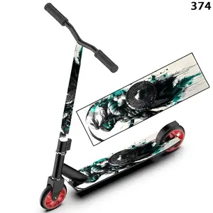 1 Spartan pattern scooter sticker, personalized cool DIY for scooters, portable folding scooters, heavy-duty scooters, city commuter scooters, sports scooters, extreme scooters, etc. - stylish and durable, skateboard accessories, non-slip PVC stickers