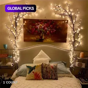 96-LED Branch Light, USB Powered DIY Holiday Tree Vine Light, Room Lights, LED Ambient Night Light for Bedroom Wall Decor, LED Lights, Home Decor, Indoor Decorative Light