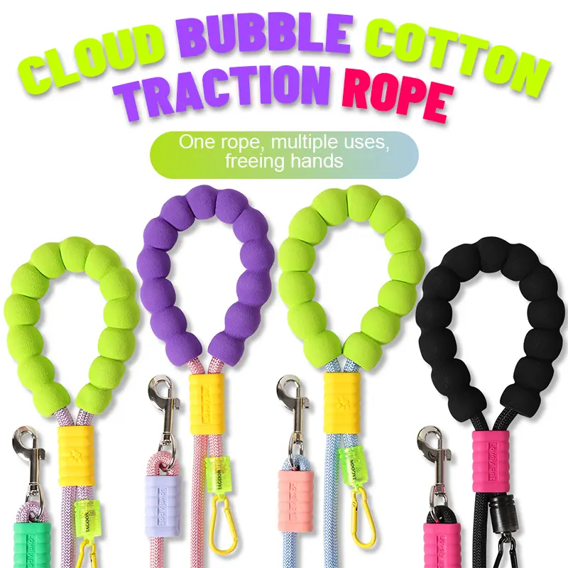 SmartWell Hands Free Dog Leash Comfortable Bubble Grip For Walking And Running Collars