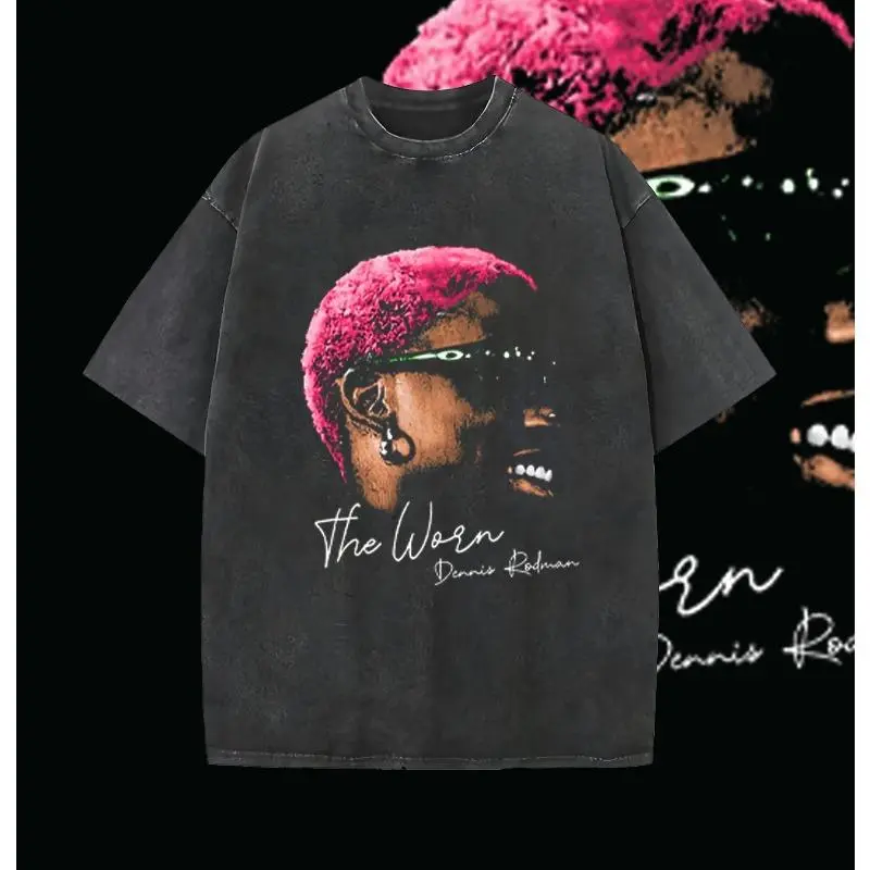 VINTAGE TEE | DENNIS RODMAN Shirt, Basketball Graphic Tee, Y2k, Unisex T-Shirt, Gift For Men Women Menswear Top Streetwear Fit Crewneck