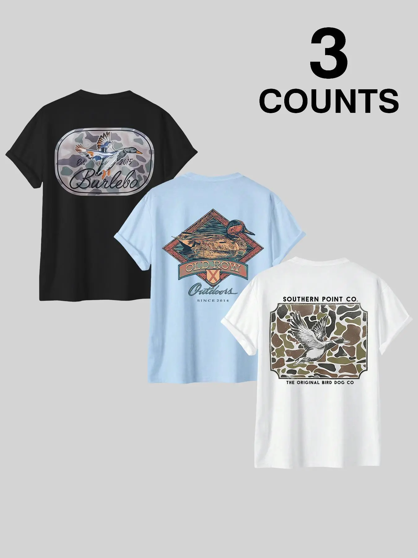 Men's Letter & Duck Print Short Sleeve Graphic Tee, Regular Fit Casual Street Round Neck T-shirt for Summer, Men's Top for Daily Wear, Tropical, Fitted, Streetwear, Menswear, Fabric