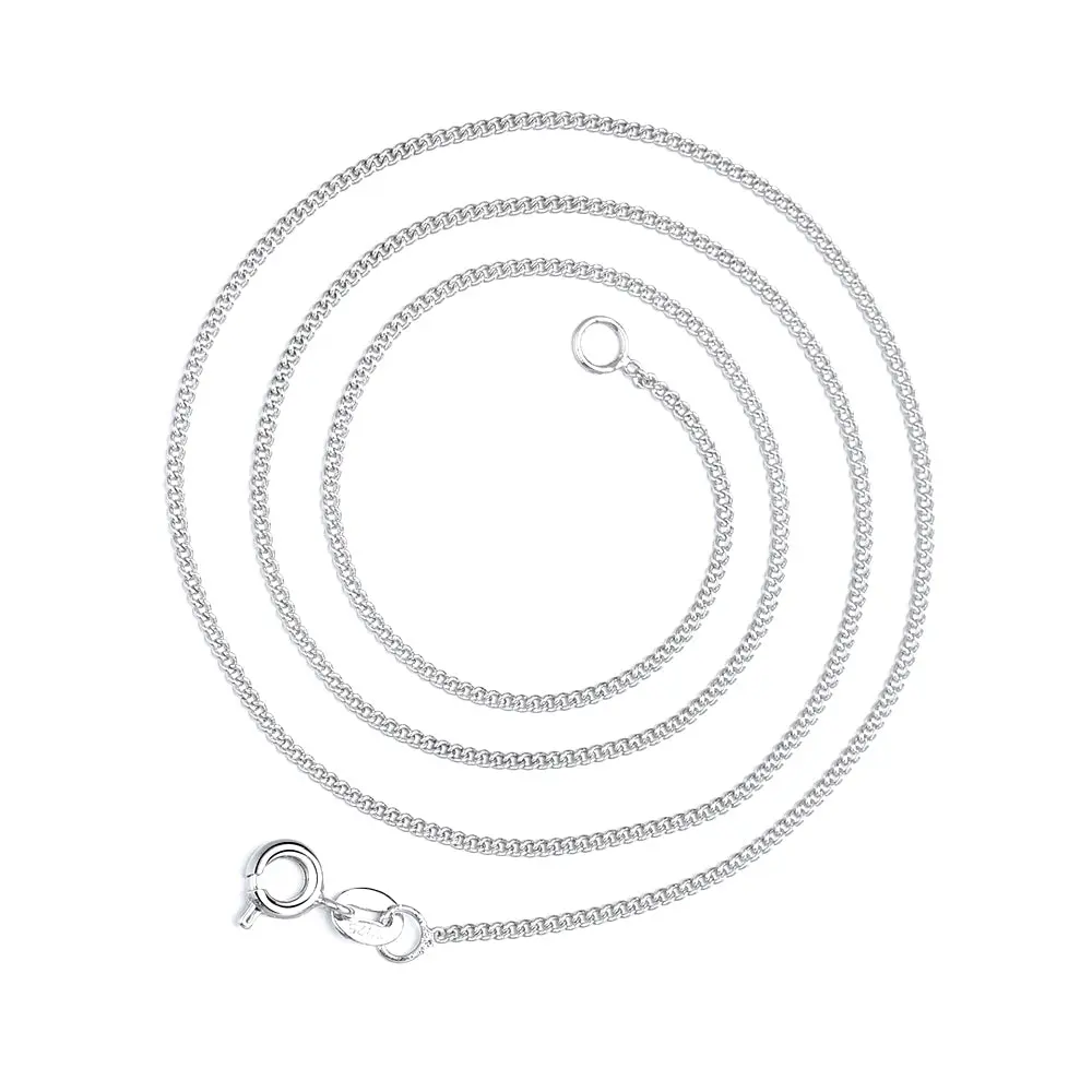 Amy & Annette Italian Sterling Silver Cuban Chains with Ring Clasp